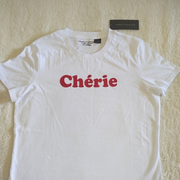 French🇫🇷 Connection "Cherie"👩💕 Tee - NWT - Picture 9 of 12